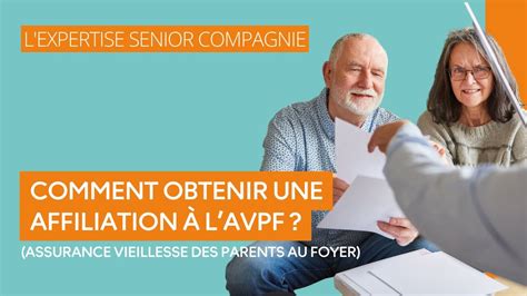 avfp|affiliation à l'assurance vieillesse.